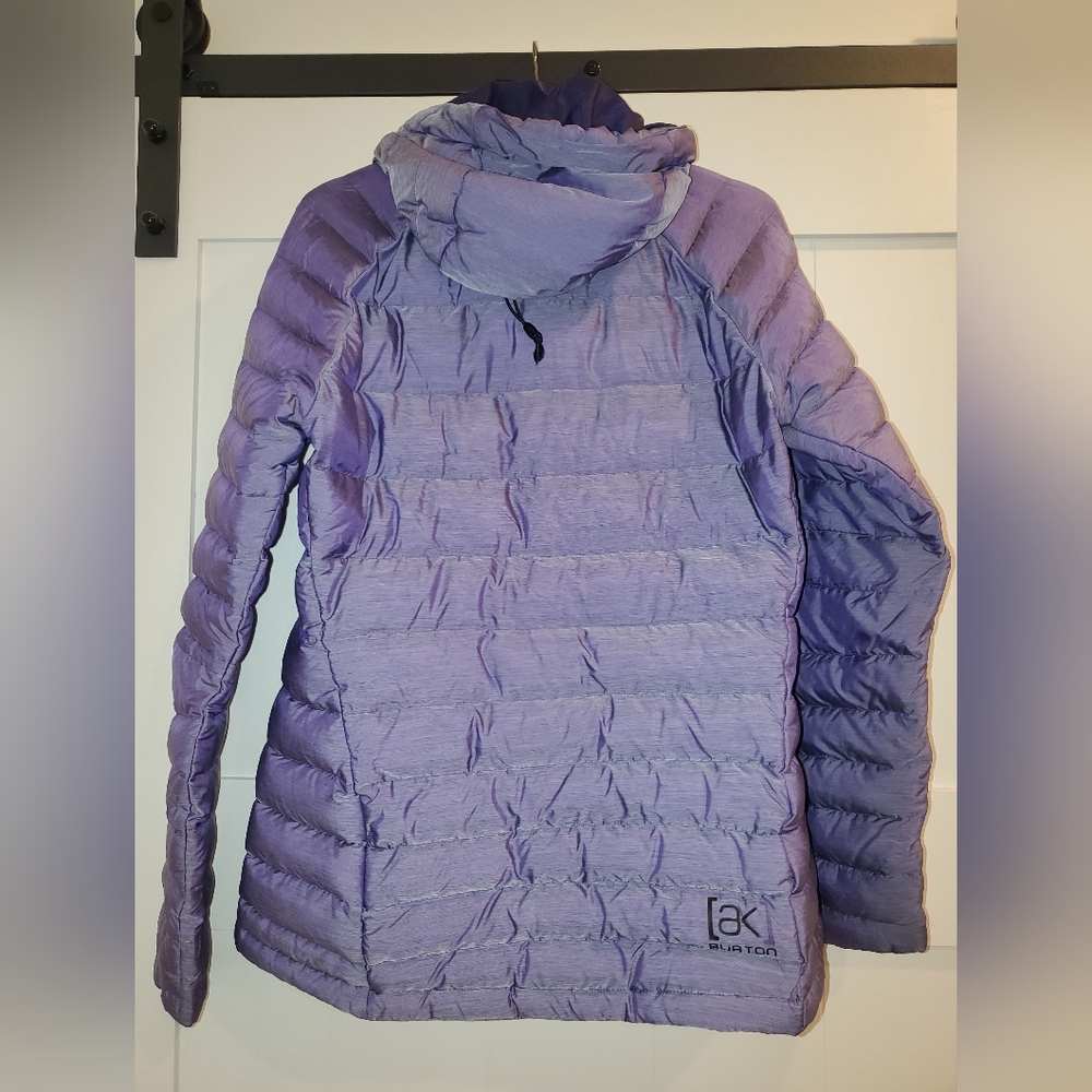 Burton Purple Puffer Jacket High Collar Cropped - Picture 3 of 9